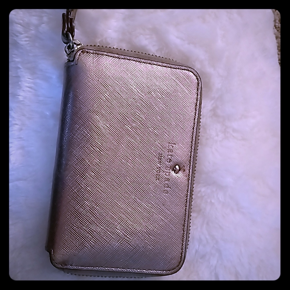 Kate Spade Wristlet Wallet Rose Gold